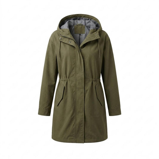 Allsaints Leather - Vamel | Hooded Drawstring-Waist Coat Women