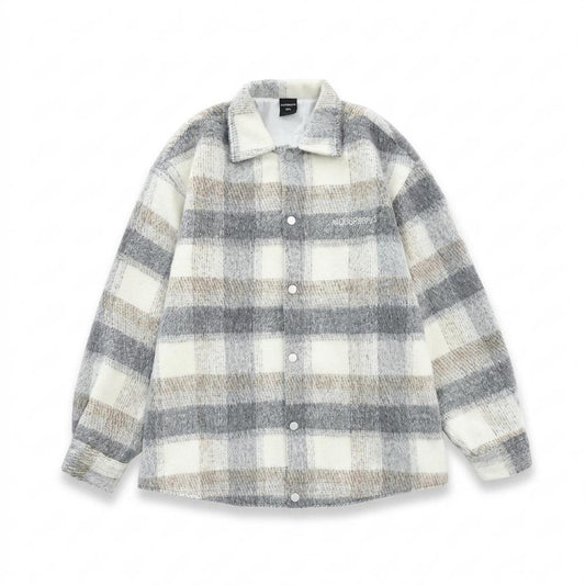 Allsaints Leather - Rosol | Plaid Collared Jacket Unisex