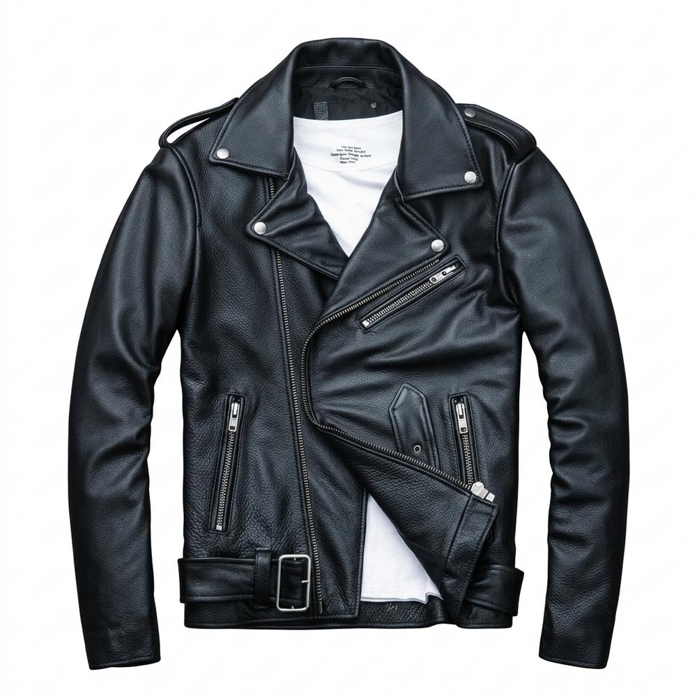 Allsaints Leather - Zegov | Asymmetrical Belted Leather Jacket Unisex