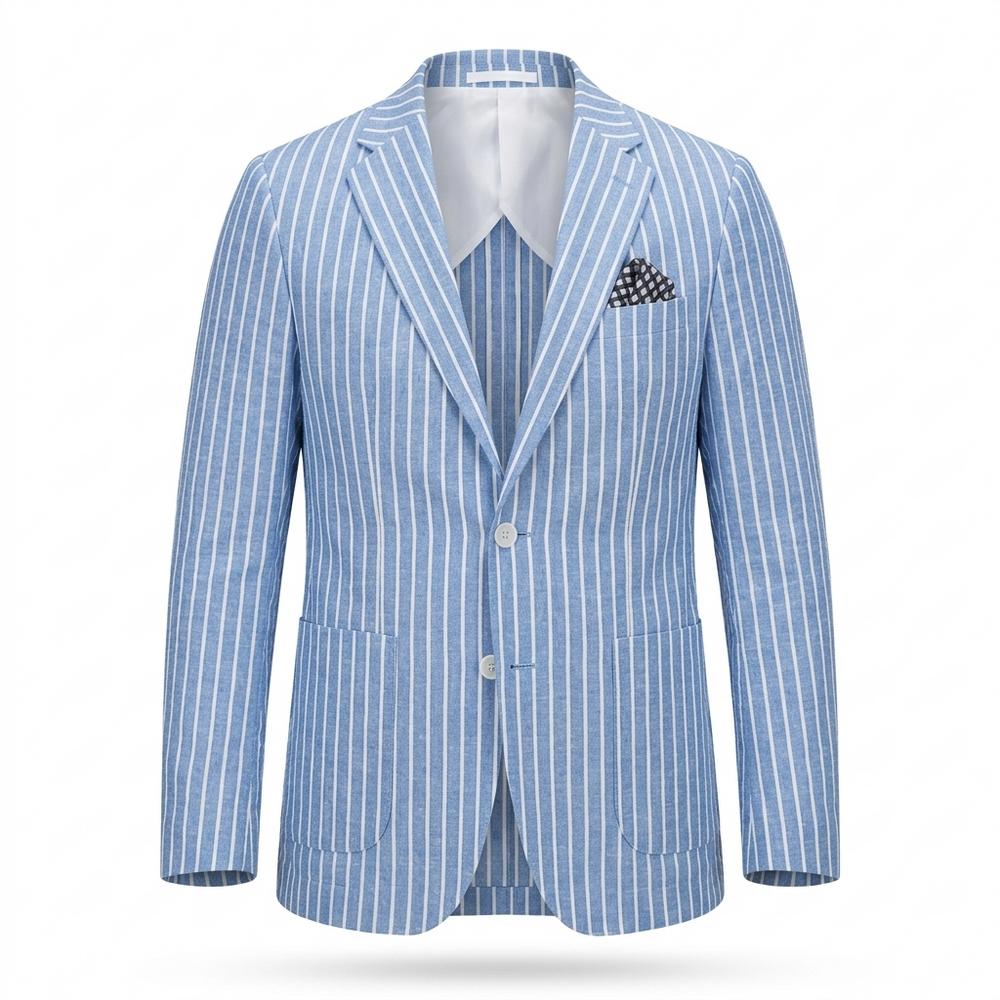 Allsaints Leather - Kavar | Striped Tailored Blazer Men