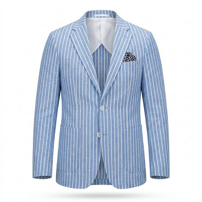 Allsaints Leather - Kavar | Striped Tailored Blazer Men