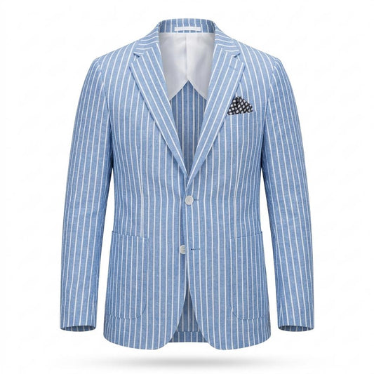 Allsaints Leather - Kavar | Striped Tailored Blazer Men