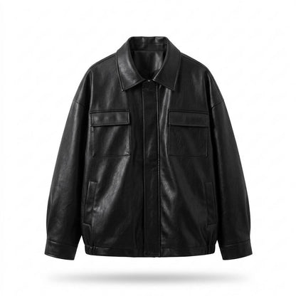 Allsaints Leather - Vetal | Oversized Zip-Up Leather Jacket Unisex