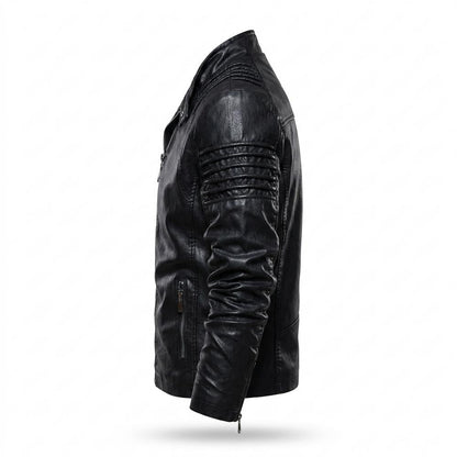 Allsaints Leather - Defet | Quilted Fitted Leather Jacket Men