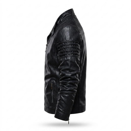 Allsaints Leather - Defet | Quilted Fitted Leather Jacket Men