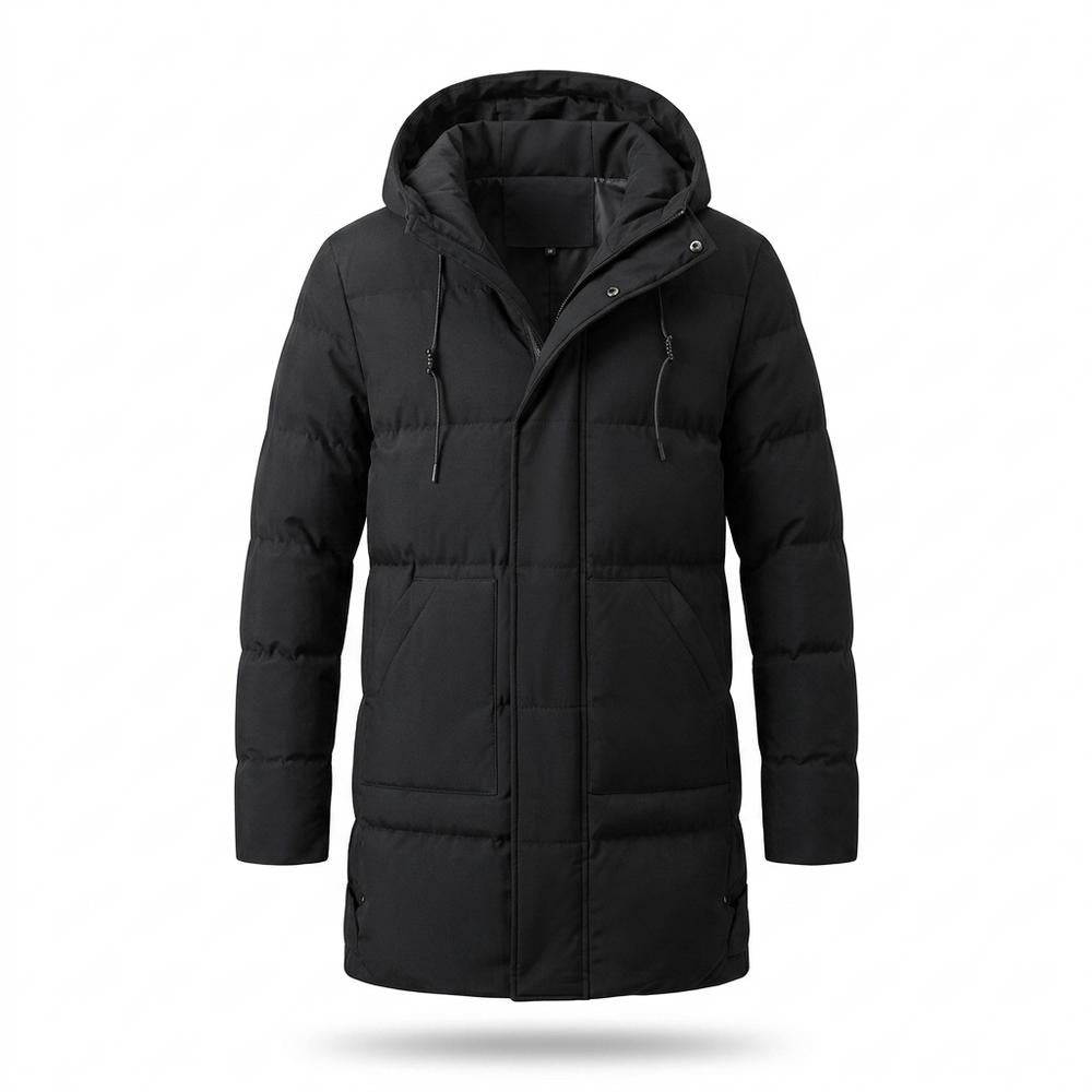 Allsaints Leather - Yovel | Padded Hooded Coat Men
