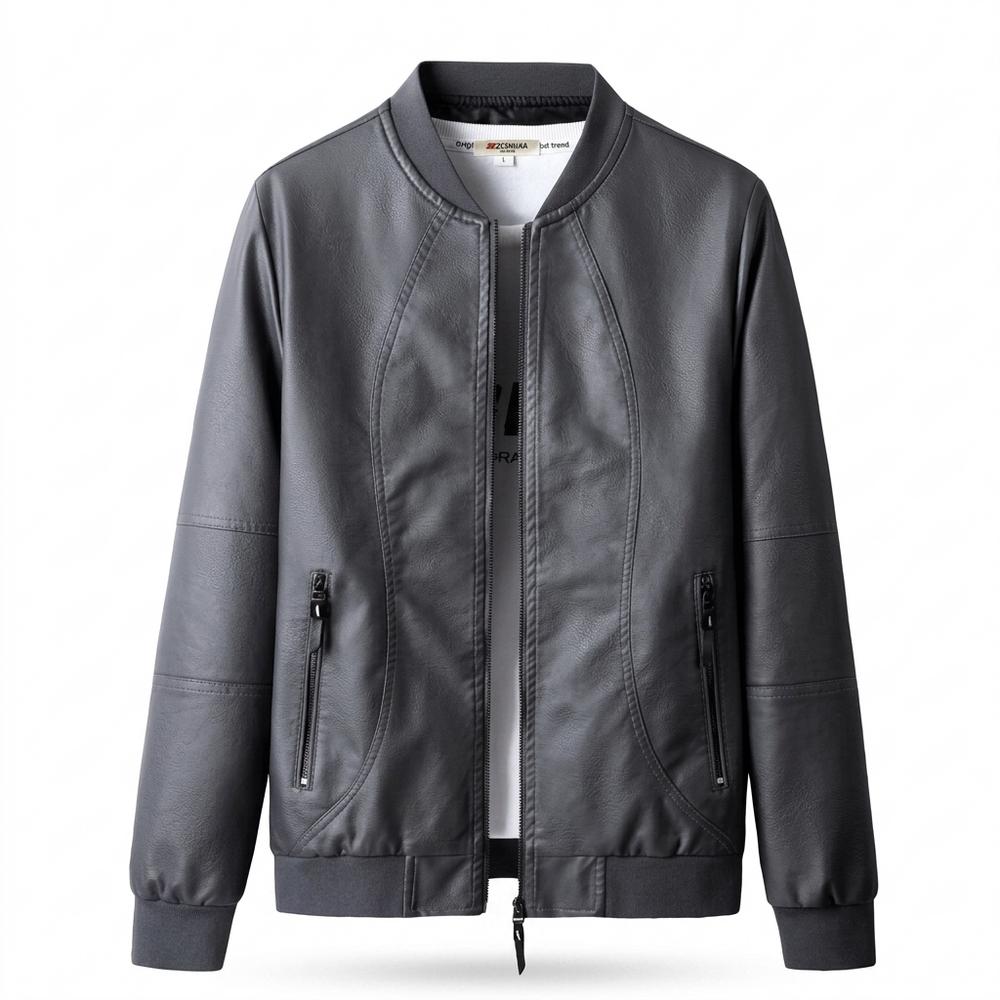 Allsaints Leather - Ranal | Zip-Up Bomber-Style Leather Jacket Men