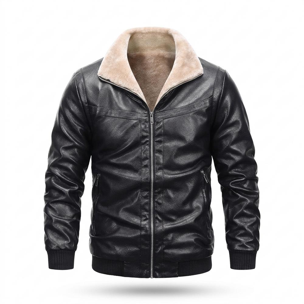 Allsaints Leather - Karen | Lined Zip-Up Leather Jacket Men