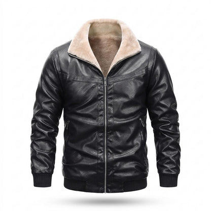 Allsaints Leather - Karen | Lined Zip-Up Leather Jacket Men