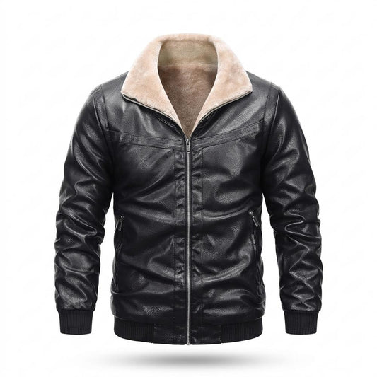Allsaints Leather - Karen | Lined Zip-Up Leather Jacket Men