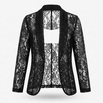 Allsaints Leather - Yover | Lace Open-Front Jacket Women