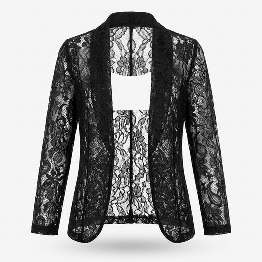 Allsaints Leather - Yover | Lace Open-Front Jacket Women