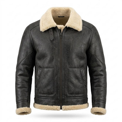 Allsaints Leather - Alsil | Shearling-Lined Zip-Up Jacket Men