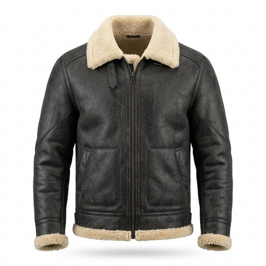 Allsaints Leather - Alsil | Shearling-Lined Zip-Up Jacket Men