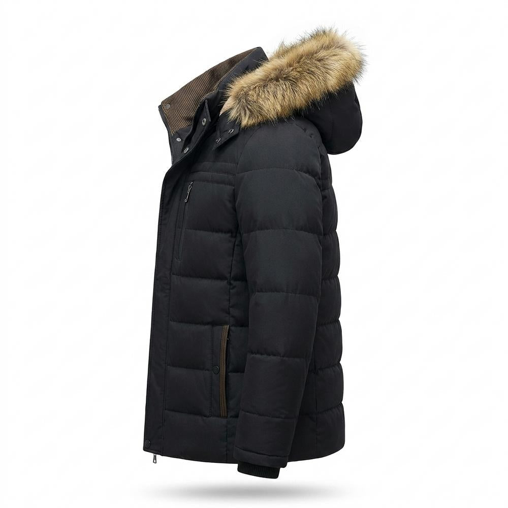 Allsaints Leather - Elser | Hooded Padded Jacket Men
