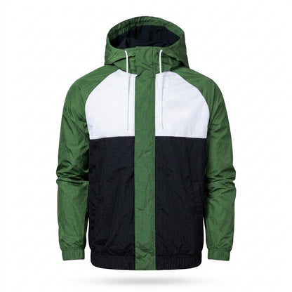 Allsaints Leather - Kufir | Color-Block Hooded Jacket Men