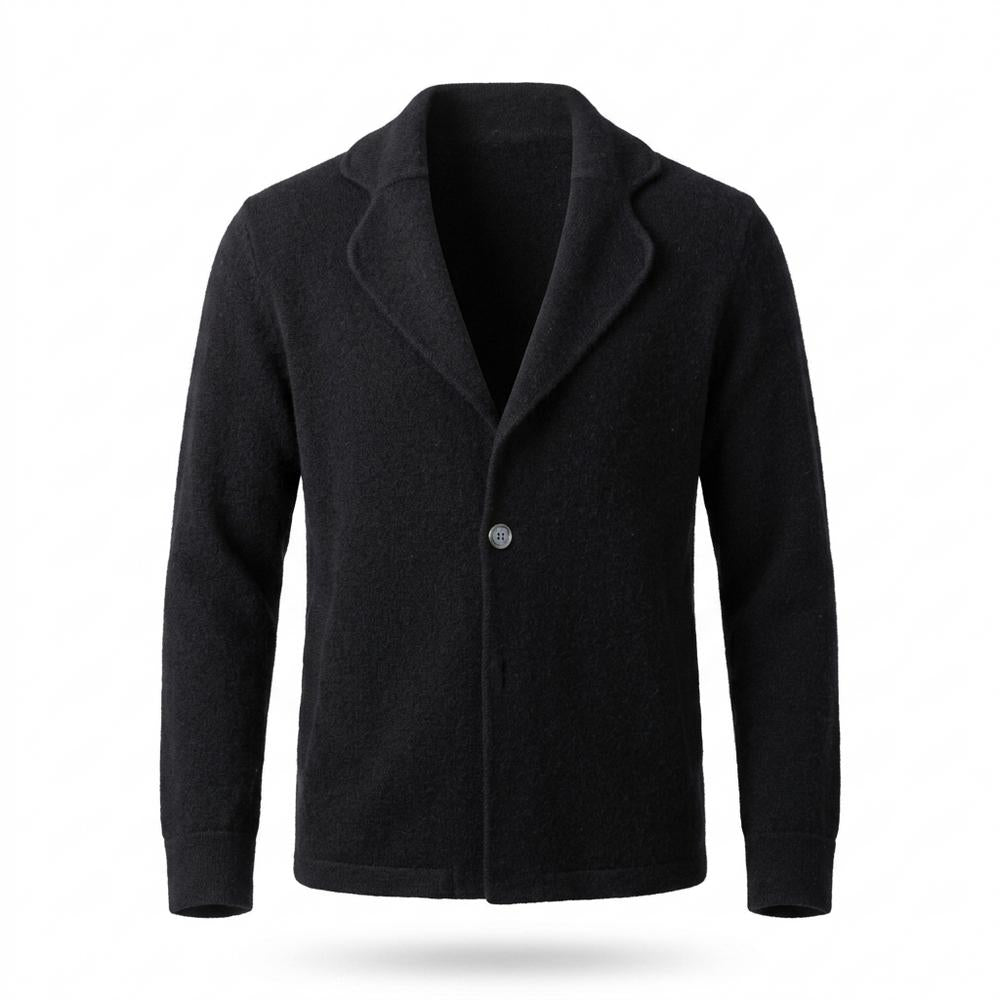 Allsaints Leather - Rovan | Single-Breasted Notched-Lapel Knit Cardigan Men