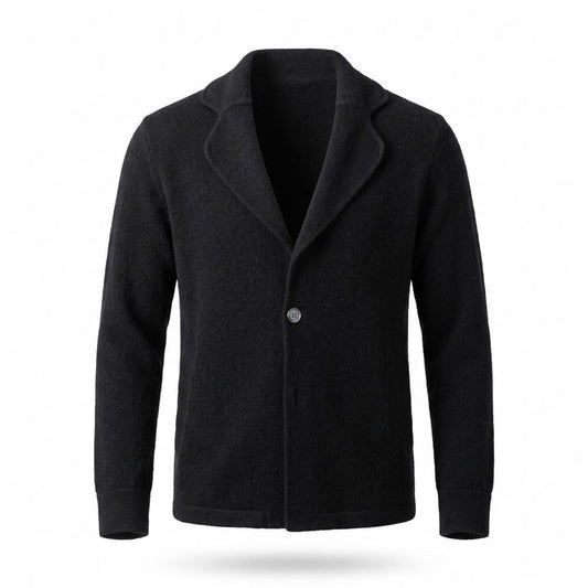 Allsaints Leather - Rovan | Single-Breasted Notched-Lapel Knit Cardigan Men