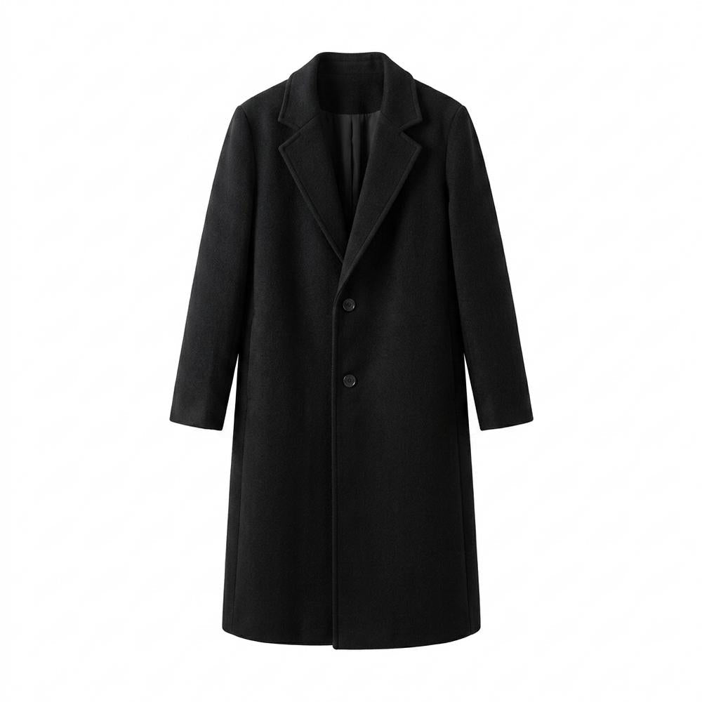 Allsaints Leather - Lyrel | Wool Single-Breasted Coat Men