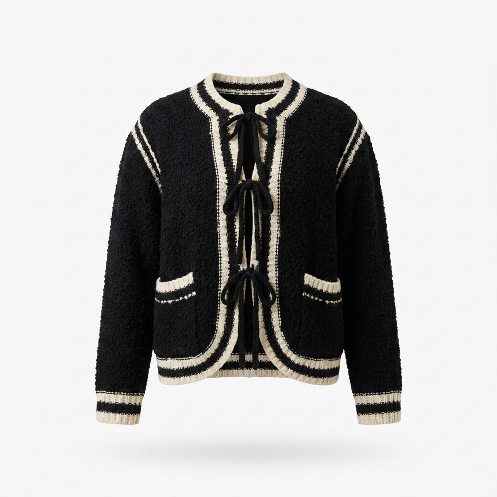 Allsaints Leather - Coram | Textured Tie-Front Knit Cardigan Women