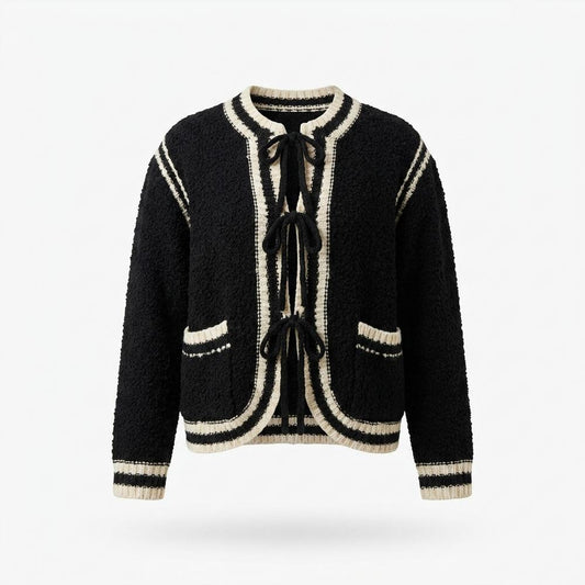 Allsaints Leather - Coram | Textured Tie-Front Knit Cardigan Women