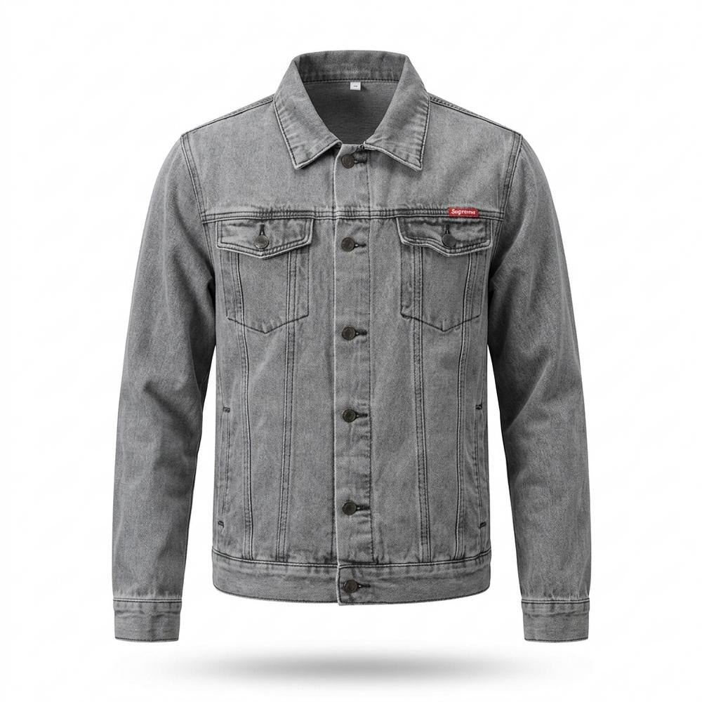 Allsaints Leather - Samar | Washed Button-Up Denim Jacket Men