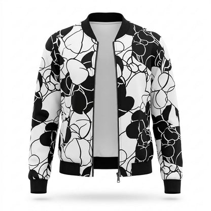 Allsaints Leather - Kanav | Printed Zip-Up Jacket Women