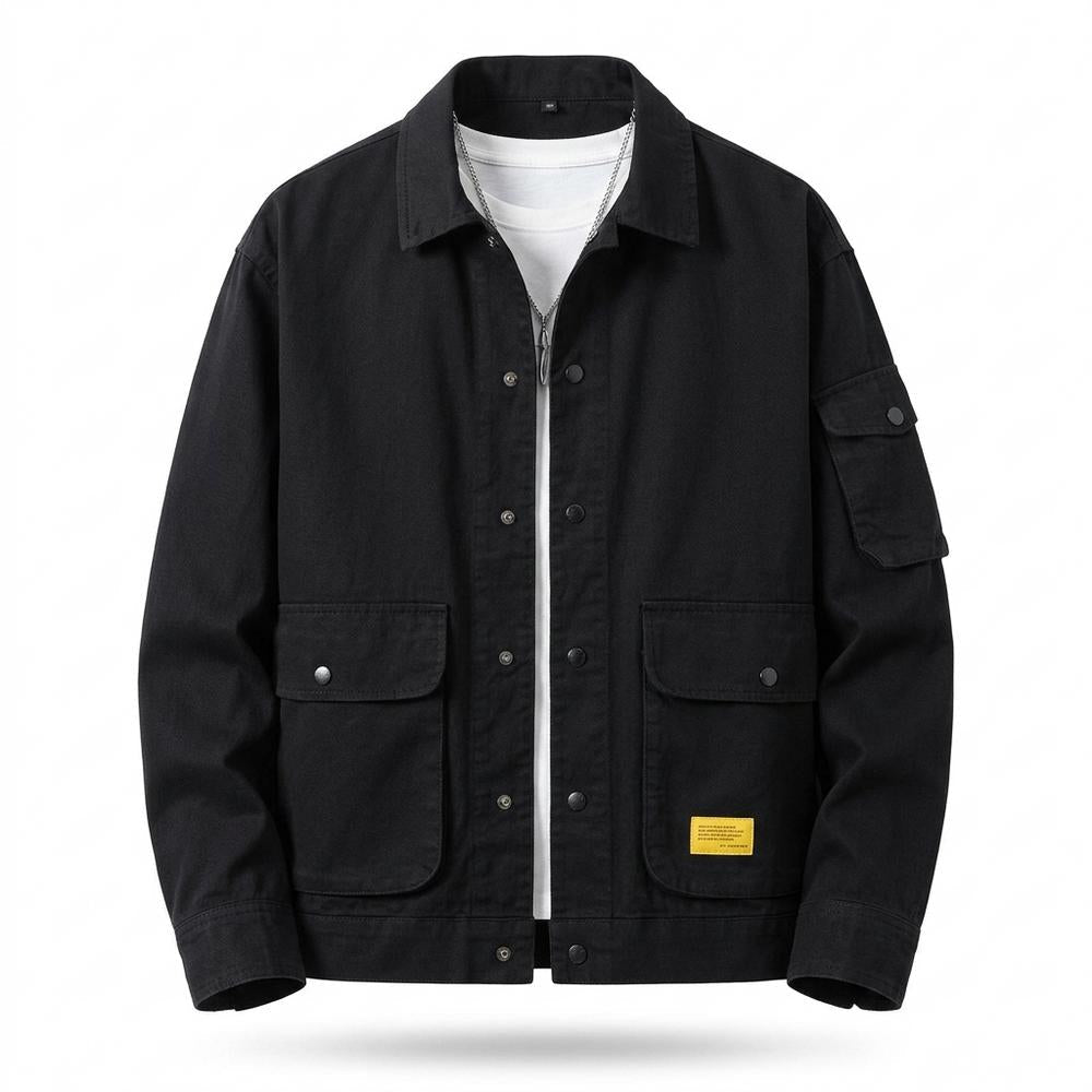 Allsaints Leather - Cokar | Multi-Pocket Button-Front Jacket Men
