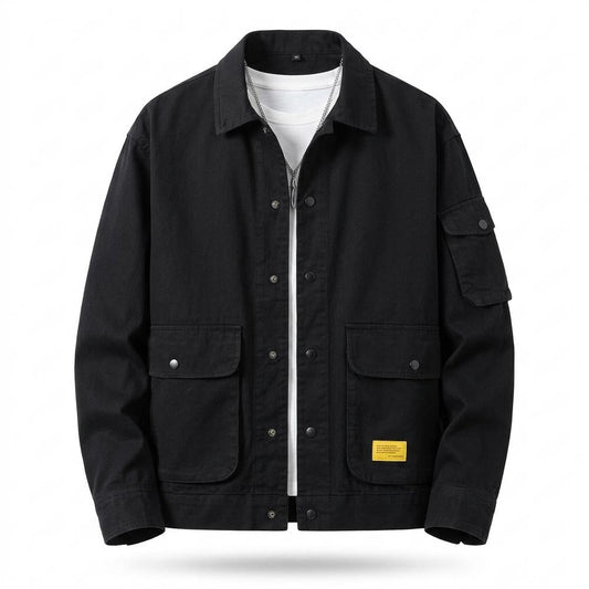 Allsaints Leather - Cokar | Multi-Pocket Button-Front Jacket Men
