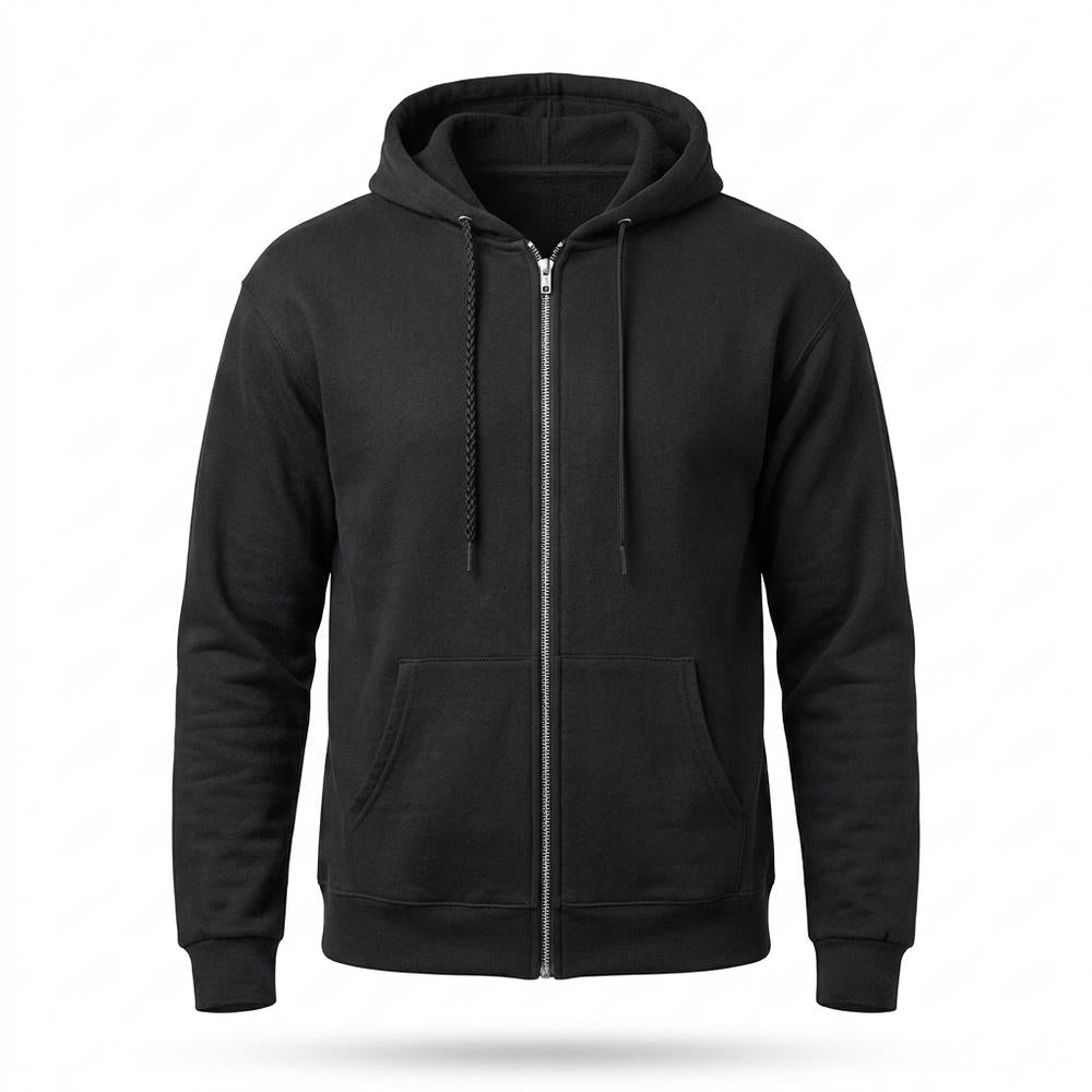 Allsaints Leather - Kasel | Zip-Up Slim-Fit Hoodie Men