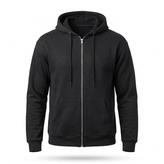 Allsaints Leather - Kasel | Zip-Up Slim-Fit Hoodie Men
