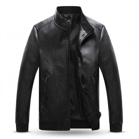 Allsaints Leather - Zesel | Lined Zippered Leather Jacket Men