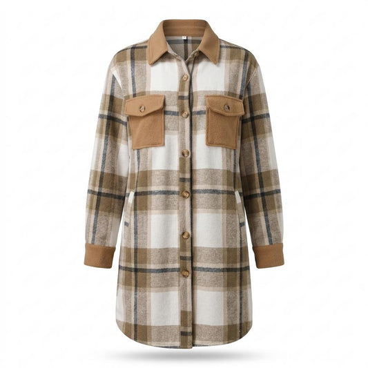 Allsaints Leather - Netir | Plaid Longline Coat Women