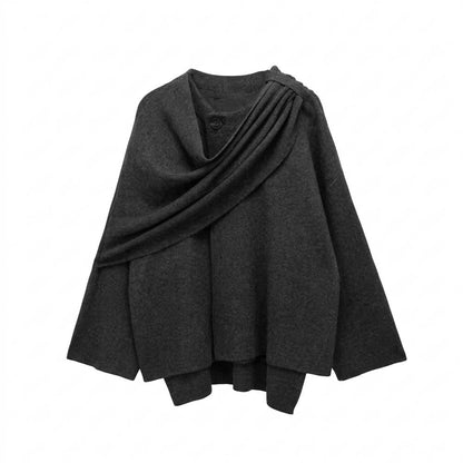 Allsaints Leather - Lytor | Asymmetrical Draped Jacket Women