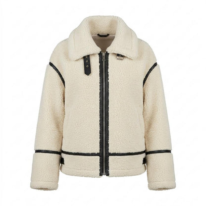 Allsaints Leather - Nosol | Sherpa Contrast-Trim Jacket Women