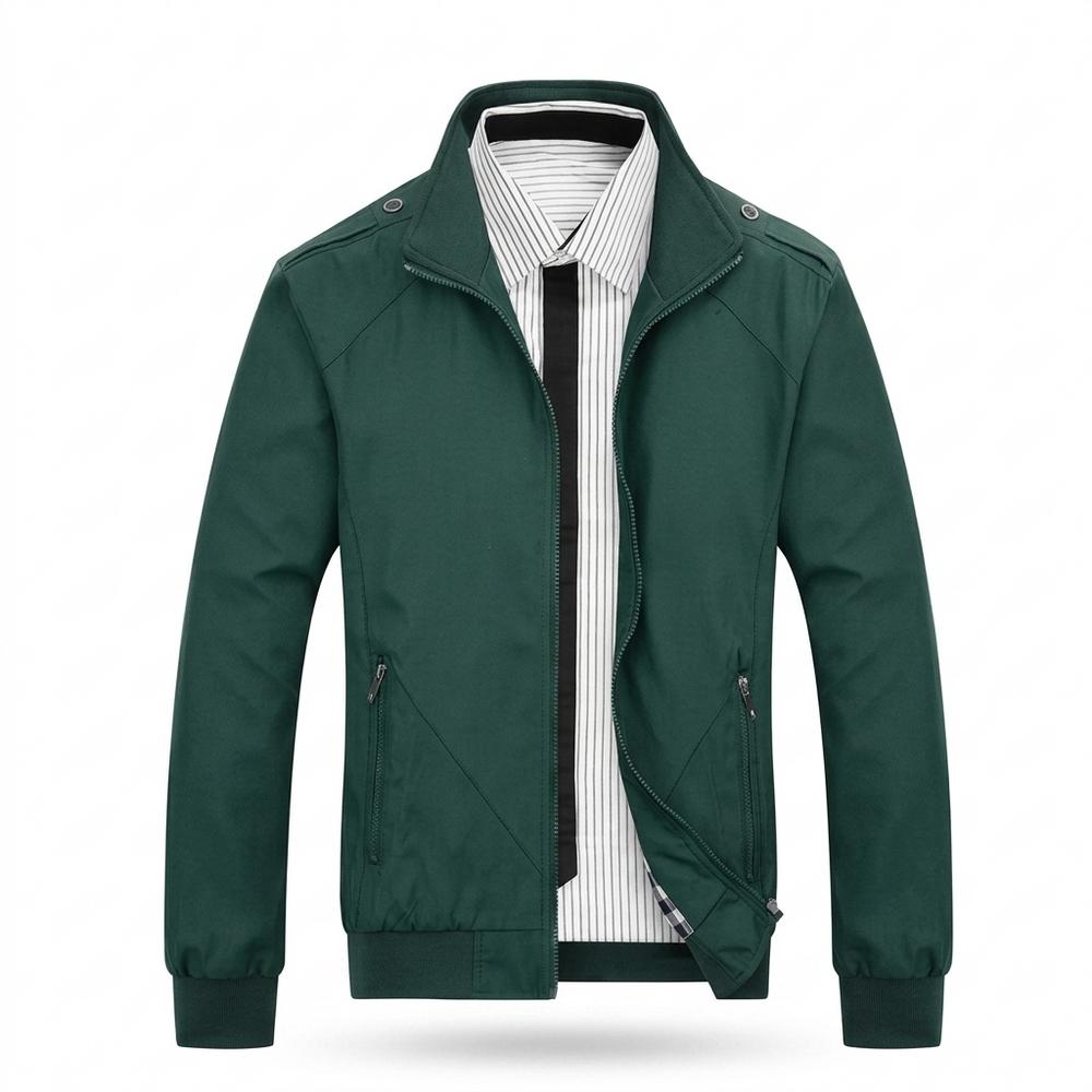Allsaints Leather - Miser | Zip-Up Stand-Collar Jacket Men
