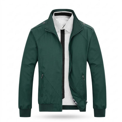 Allsaints Leather - Miser | Zip-Up Stand-Collar Jacket Men