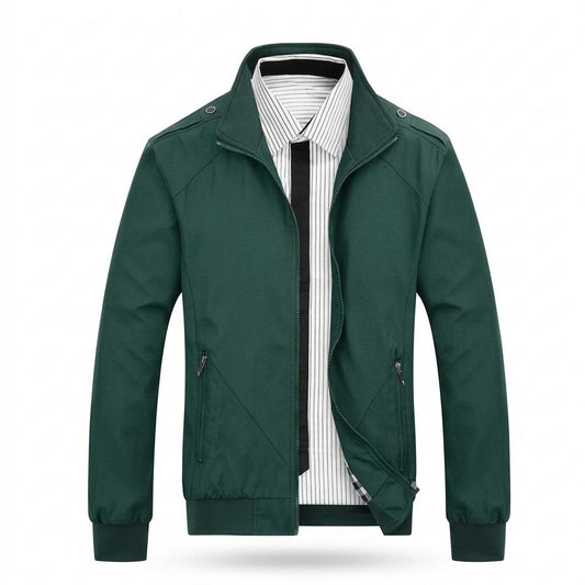 Allsaints Leather - Miser | Zip-Up Stand-Collar Jacket Men