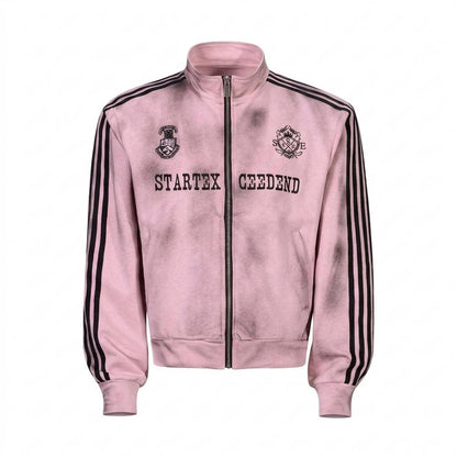 Allsaints Leather - Nivis | Zip-Up Striped Jacket Unisex