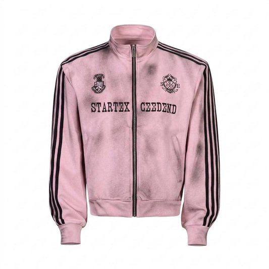 Allsaints Leather - Nivis | Zip-Up Striped Jacket Unisex