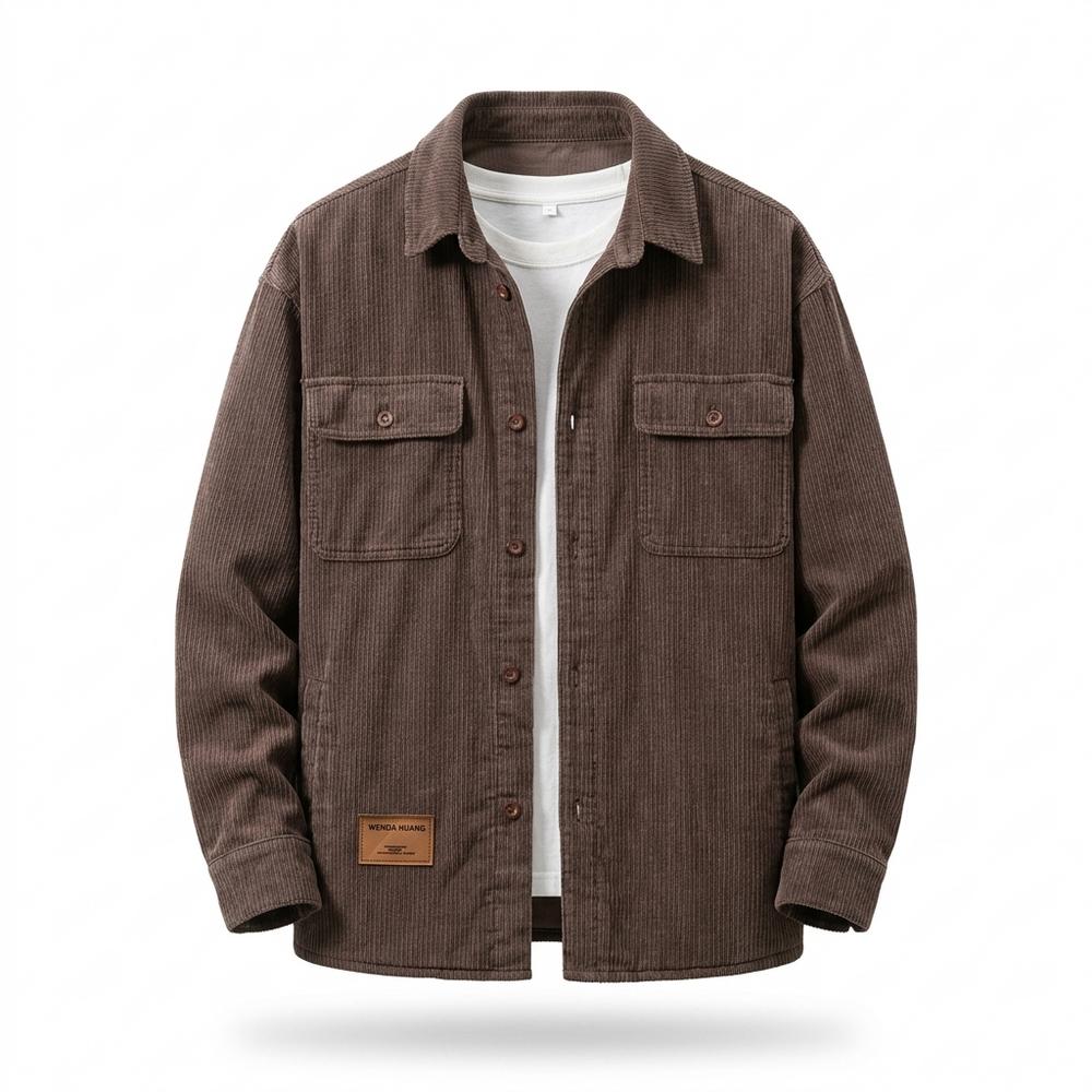 Allsaints Leather - Semel | Corduroy Button-Up Shirt Men