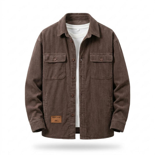 Allsaints Leather - Semel | Corduroy Button-Up Shirt Men