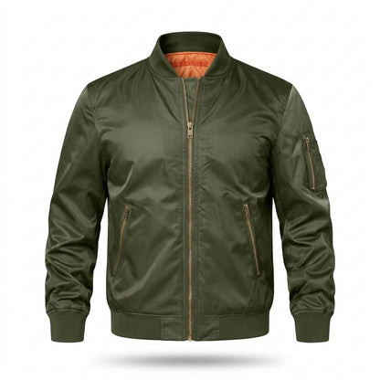 Allsaints Leather - Tilen | Zippered Lined Jacket Men