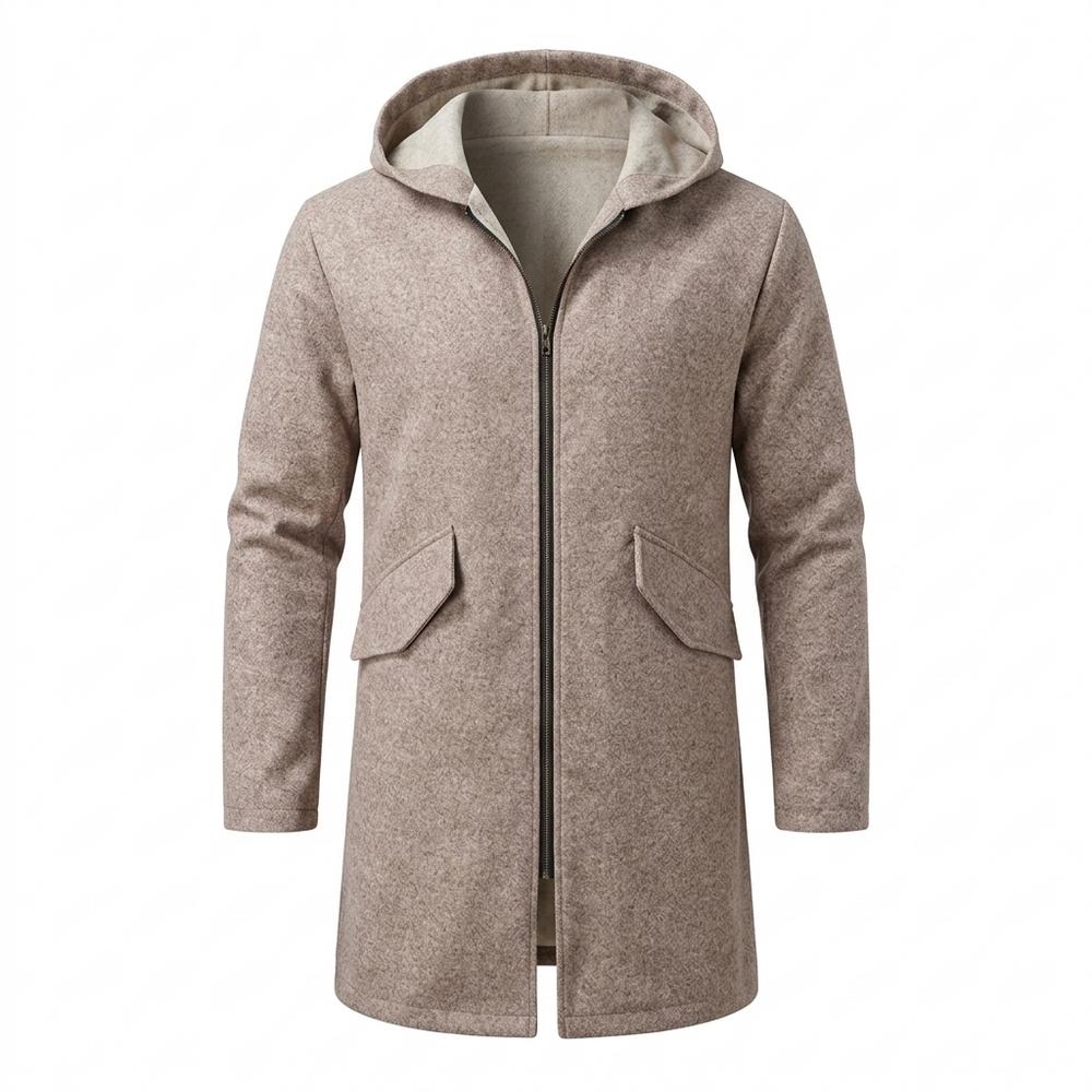 Allsaints Leather - Nisil | Hooded Zip-Up Coat Men