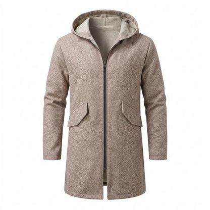Allsaints Leather - Nisil | Hooded Zip-Up Coat Men