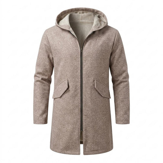 Allsaints Leather - Nisil | Hooded Zip-Up Coat Men
