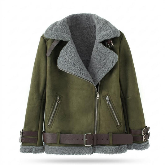 Allsaints Leather - Arrev | Shearling-Lined Asymmetrical Jacket Women