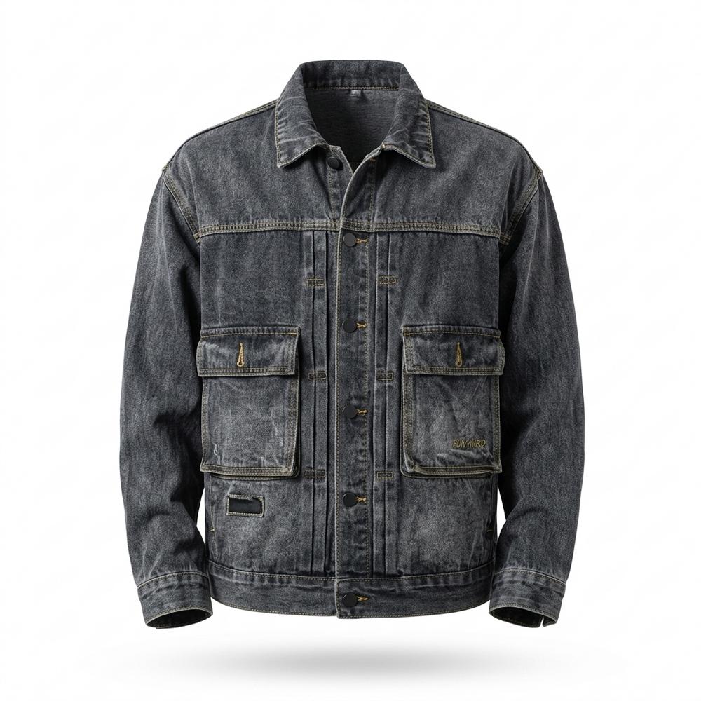Allsaints Leather - Lomon | Washed Multi-Pocket Denim Jacket Men