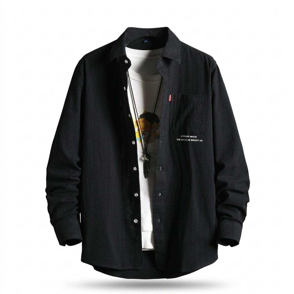 Allsaints Leather - Yurel | Cotton Long-Sleeved Shirt Men
