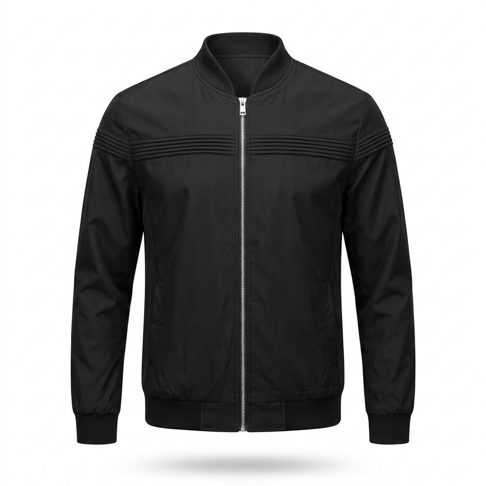 Allsaints Leather - Lylin | Pleated Zip-Up Jacket Men